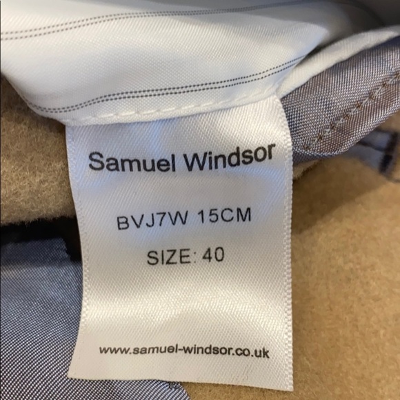𝅺Samuel Windsor Long cashmere and wool Coat SZ 40 - Picture 11 of 14